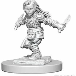 WizKids Nolzur's Marvelous Unpainted Miniatures - Halfling Female Rogue