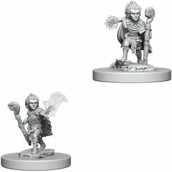 NECA Pathfinder: Deep Cuts Unpainted Miniatures - Gnome Male Druid Role-playing Miniatures