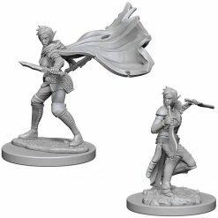 NECA Role-playing Miniatures Pathfinder: Deep Cuts Unpainted Miniatures - Elf Female Rogue