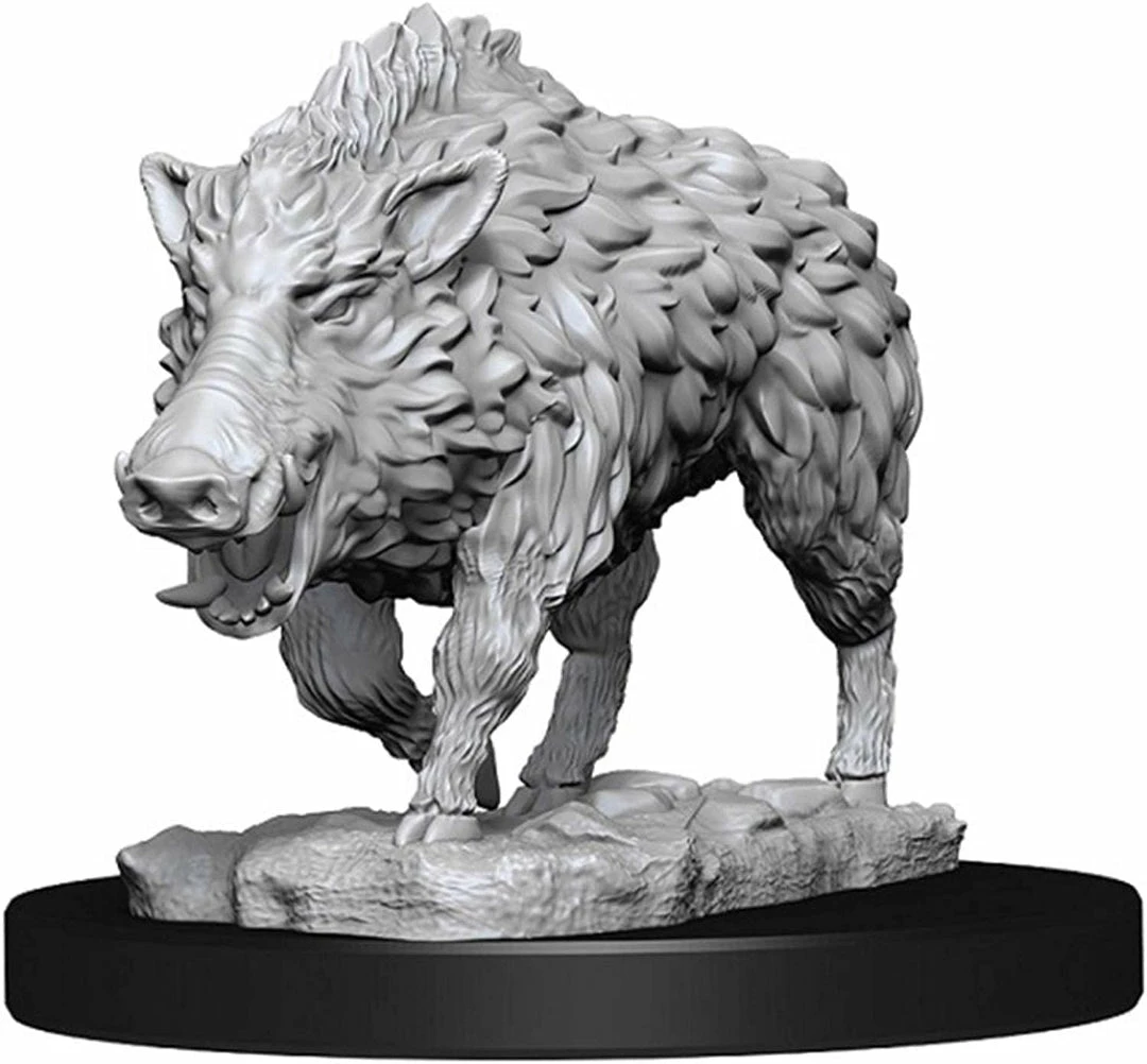 NECA Role-playing Miniatures Wizkids: Deep Cuts Unpainted Miniatures - Wild Boar 3 NECA Role-playing Miniatures Wizkids: Deep Cuts Unpainted Miniatures - Wild Boar