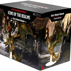 WizKids Role-playing Miniatures Icons Of The Realms - Adult Bronze Dragon