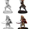 NECA Pathfinder: Deep Cuts Unpainted Miniatures - Human Female Fighter (72597)