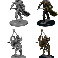 WizKids Role-playing Miniatures Pathfinder: Deep Cuts Unpainted Miniatures - Elf Male Fighter (72598)