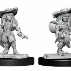 WizKids Pathfinder: Deep Cuts Unpainted Miniatures - Gnome Female Bard Role-playing Miniatures