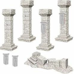 Role-playing Miniatures Wizkids: Deep Cuts Unpainted Miniatures - Pillars & Banners