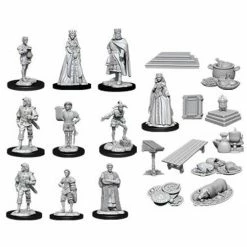 Role-playing Miniatures Wizkids: Deep Cuts Unpainted Miniatures - Castle: Royal Court