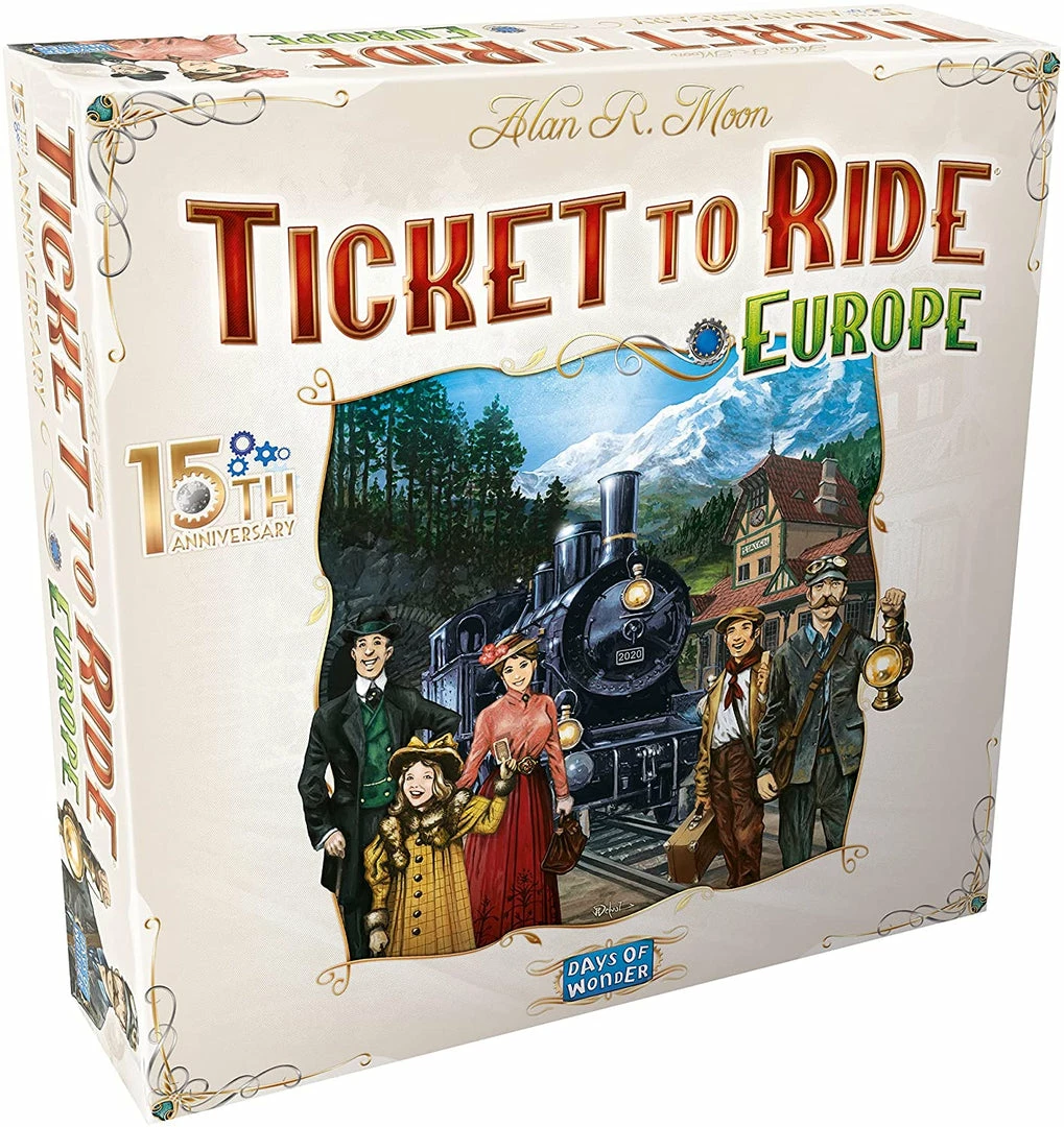 Days Of Wonder Board Games Ticket To Ride: Europe: 15th Anniversary Edition 3 Days Of Wonder Board Games Ticket To Ride: Europe: 15th Anniversary Edition