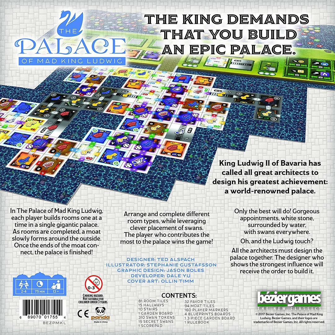 Bezier Games Board Games Palace Of Mad King Ludwig 4 Bezier Games Board Games Palace Of Mad King Ludwig