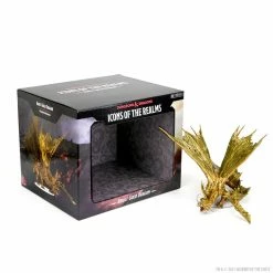 WizKids Icons Of The Realms - Adult Gold Dragon Role-playing Miniatures