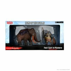 WizKids Role-playing Miniatures Icons Of The Realms: Snowbound - Frost Giant On Mammoth