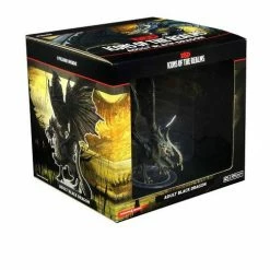 WizKids Icons Of The Realms - Adult Black Dragon Role-playing Miniatures