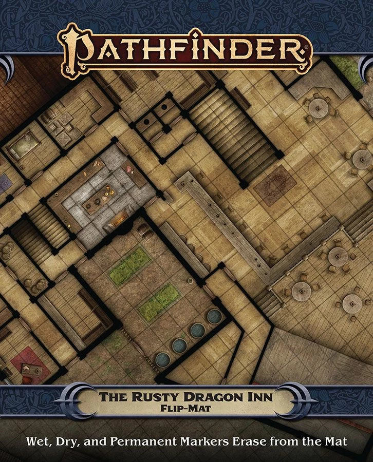 Paizo Pathfinder: RPG - Flip Mat: The Rusty Dragon Inn 3 Paizo Pathfinder: RPG - Flip Mat: The Rusty Dragon Inn