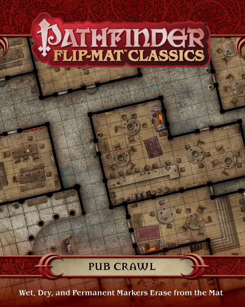 Paizo Role-Playing Games Pathfinder: RPG - Flip-Mat Classics: Pub Crawl 3 Paizo Role-Playing Games Pathfinder: RPG - Flip-Mat Classics: Pub Crawl
