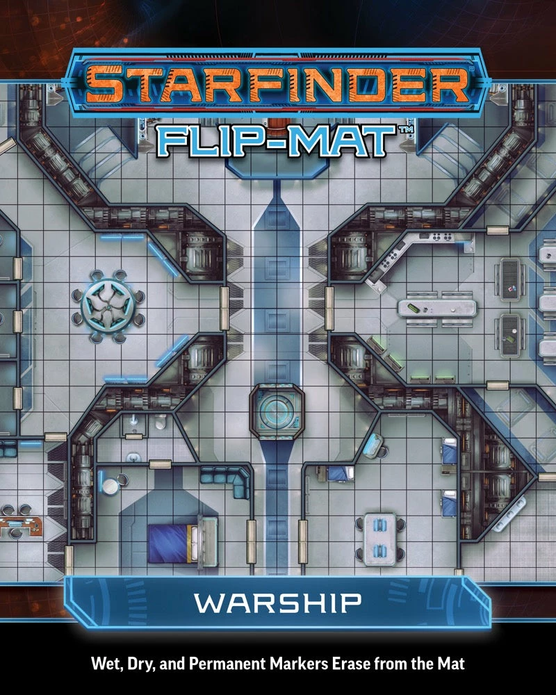 Paizo Starfinder: RPG - Flip-Mat: Warship Role-Playing Games 3 Paizo Starfinder: RPG - Flip-Mat: Warship Role-Playing Games