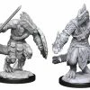 Wizards Of The Coast Nolzur's Marvelous Unpainted Miniatures - Lizardfolk Barbarian & Lizardfolk Cleric Role-playing Miniatures