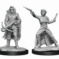 Wizkids: Deep Cuts Unpainted Miniatures - Bounty Hunter & Outlaw