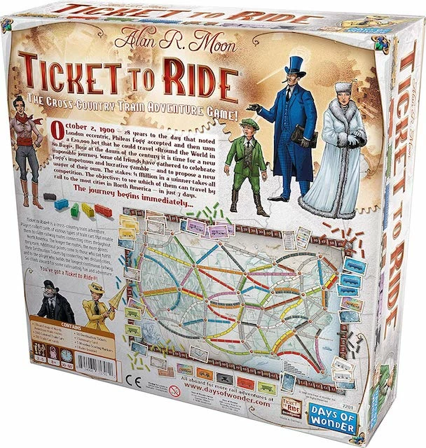 Days Of Wonder Ticket To Ride Board Games 4 Days Of Wonder Ticket To Ride Board Games