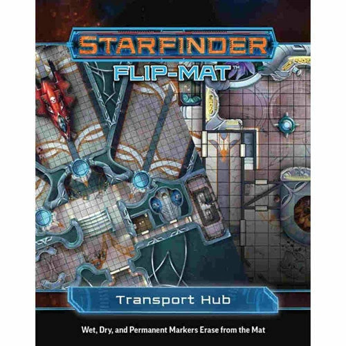 Paizo Role-Playing Games Starfinder: RPG - Flip-Mat: Transport Hub 3 Paizo Role-Playing Games Starfinder: RPG - Flip-Mat: Transport Hub