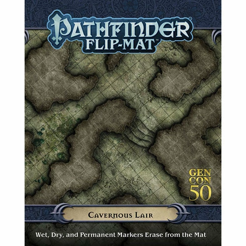 Paizo Role-Playing Games Pathfinder: RPG - Flip-Mat: Cavernous Lair 3 Paizo Role-Playing Games Pathfinder: RPG - Flip-Mat: Cavernous Lair