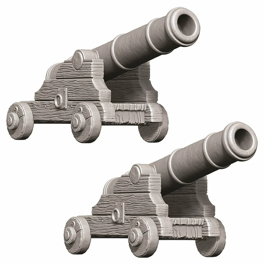 Wizkids: Deep Cuts Unpainted Miniatures - Cannons Role-playing Miniatures 3 Wizkids: Deep Cuts Unpainted Miniatures - Cannons Role-playing Miniatures