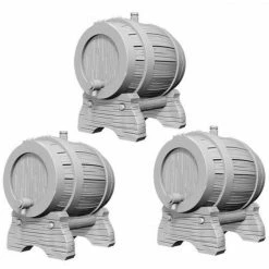 Wizkids: Deep Cuts Unpainted Miniatures - Keg Barrels Role-playing Miniatures