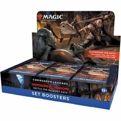 Wizards Of The Coast Magic: The Gathering - Commander Legends: Dungeons & Dragons Battle For Baldur's Gate - Set Booster Display (18) Card Games