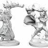 WizKids Pathfinder: Deep Cuts Unpainted Miniatures - Human Female Cleric Role-playing Miniatures