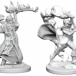 WizKids Pathfinder: Deep Cuts Unpainted Miniatures - Human Female Cleric Role-playing Miniatures