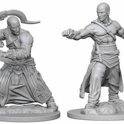 WizKids Role-playing Miniatures Pathfinder: Deep Cuts Unpainted Miniatures - Human Male Monk