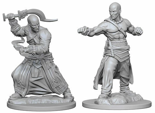 WizKids Role-playing Miniatures Pathfinder: Deep Cuts Unpainted Miniatures - Human Male Monk 3 WizKids Role-playing Miniatures Pathfinder: Deep Cuts Unpainted Miniatures - Human Male Monk
