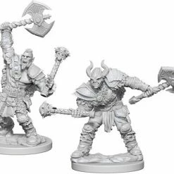 WizKids Pathfinder: Deep Cuts Unpainted Miniatures - Half-Orc Male Barbarian