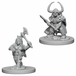 WizKids Nolzur's Marvelous Unpainted Miniatures - Dwarf Female Barbarian Role-playing Miniatures