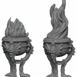 Wizards Of The Coast Wizkids: Deep Cuts Unpainted Miniatures - Braziers Role-playing Miniatures