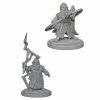 WizKids Pathfinder: Deep Cuts Unpainted Miniatures - Dwarf Male Sorcerer