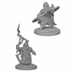 WizKids Pathfinder: Deep Cuts Unpainted Miniatures - Dwarf Male Sorcerer