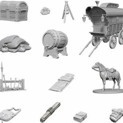 WizKids Nolzur's Marvelous Unpainted Miniatures - Adventurer's Campsite