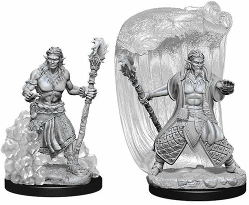 WizKids Nolzur's Marvelous Unpainted Miniatures - Water Genasi Male Druid 3 WizKids Nolzur's Marvelous Unpainted Miniatures - Water Genasi Male Druid