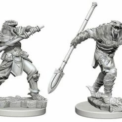 WizKids Role-playing Miniatures Nolzur's Marvelous Unpainted Miniatures - Dragonborn Male Fighter W/ Spear