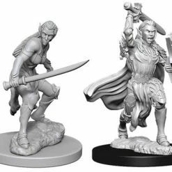 WizKids Nolzur's Marvelous Unpainted Miniatures - Female Elf Fighter Role-playing Miniatures