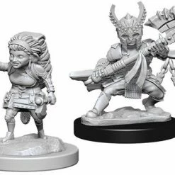 WizKids Nolzur's Marvelous Unpainted Miniatures - Female Halfling Fighter Role-playing Miniatures