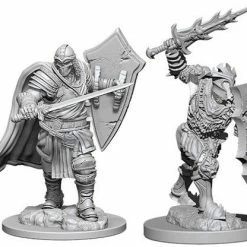 WizKids Nolzur's Marvelous Unpainted Miniatures - Death Knight & Helmed Horror Role-playing Miniatures