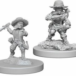 WizKids Pathfinder: Deep Cuts Unpainted Miniatures - Halfling Male Rogue Role-playing Miniatures