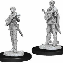 WizKids Nolzur's Marvelous Unpainted Miniatures - Female Half-Elf Bard Role-playing Miniatures