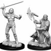 WizKids Nolzur's Marvelous Unpainted Miniatures - Half-Orc Female Fighter