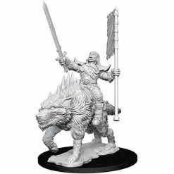 WizKids Role-playing Miniatures Pathfinder: Deep Cuts Unpainted Miniatures - Orc On Dire Wolf