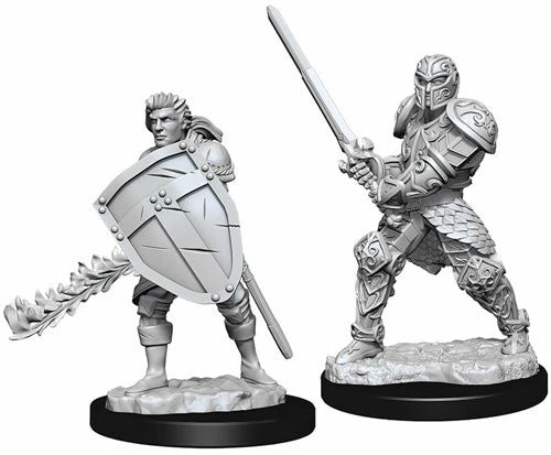 WizKids Nolzur's Marvelous Unpainted Miniatures - Male Human Fighter Role-playing Miniatures 3 WizKids Nolzur's Marvelous Unpainted Miniatures - Male Human Fighter Role-playing Miniatures