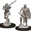 WizKids Nolzur's Marvelous Unpainted Miniatures - Female Human Fighter Role-playing Miniatures