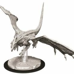 WizKids Nolzur's Marvelous Unpainted Miniatures - Young White Dragon Role-playing Miniatures
