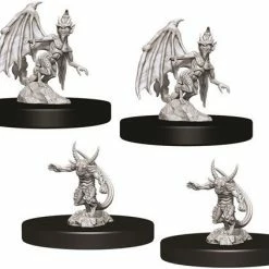 WizKids Nolzur's Marvelous Unpainted Miniatures - Quasit & Imp Role-playing Miniatures