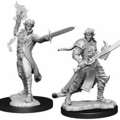WizKids Pathfinder: Deep Cuts Unpainted Miniatures - Elf Male Magus Role-playing Miniatures